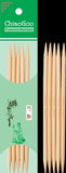 ChiaoGoo - Bamboo Double Point (Natural) 15cm (6")