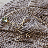 wool & wire stitch marker shawl pin