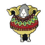 Woolly Sheep In Red Sweater - Enamel Pin
