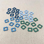 Allstitch Small Flower Stitch Markers Cool Tone Colour Palette Large