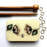 Firefly Notes Stitch Marker Tins Bee & Poppy Small