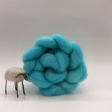 Hand dyed Cloverleaf Corriedale - On the Ply